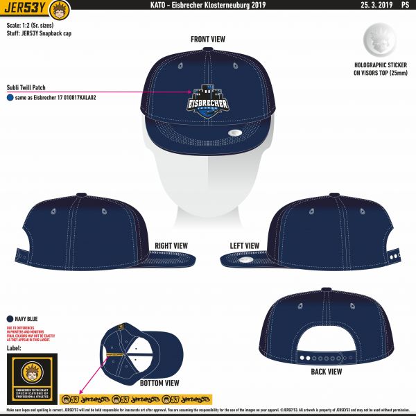 Snapback Kappe Eisbrecher Klosterneuburg