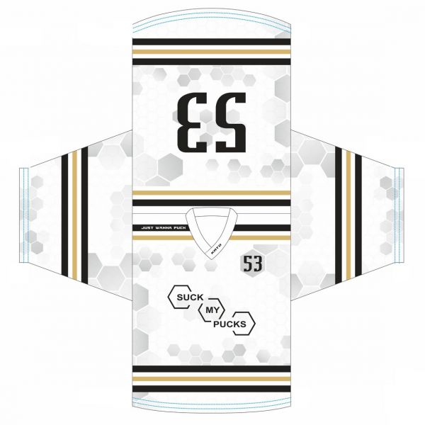 SUCK MY PUCKS Jersey Classic White - Feldspieler