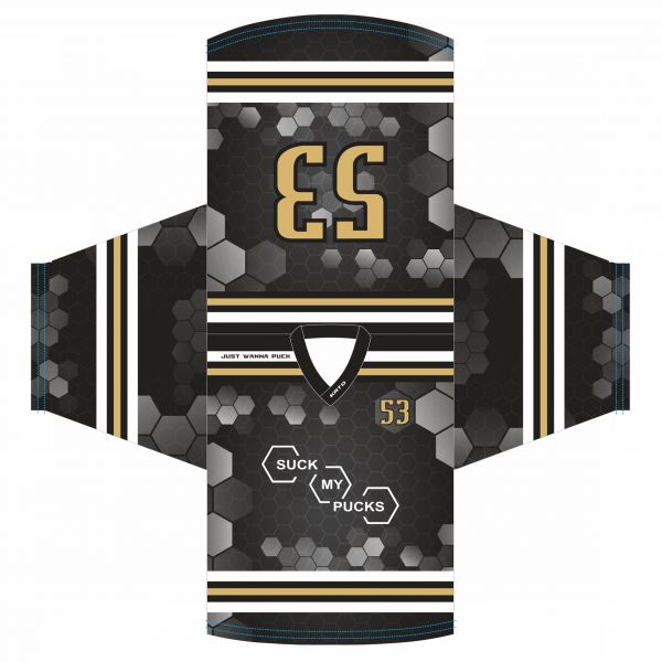 SUCK MY PUCKS Jersey Classic Black number on back