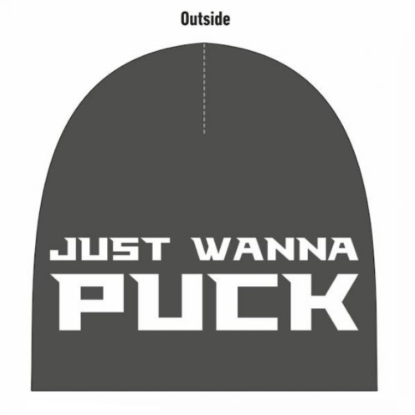 SUCK MY PUCKS Gestrickte Haube Double